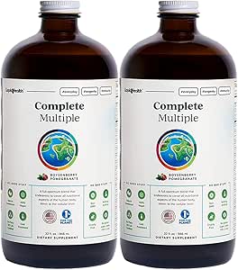 LIQUIDHEALTHの完全な複数の大人の液体マルチビタミン - エッセンシャルビタミン、ミネラル&栄養素、免疫サポート、腸の健康、エネルギー、デトックス - 米国製、ビーガン、非GMO、砂糖フリー(2パック)