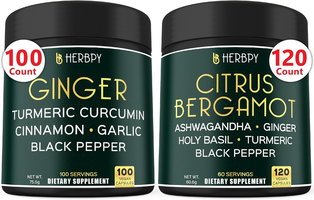 バンドル5in1ジンジャーサプリメント&6in1シトラスベルガモットサプリメント
