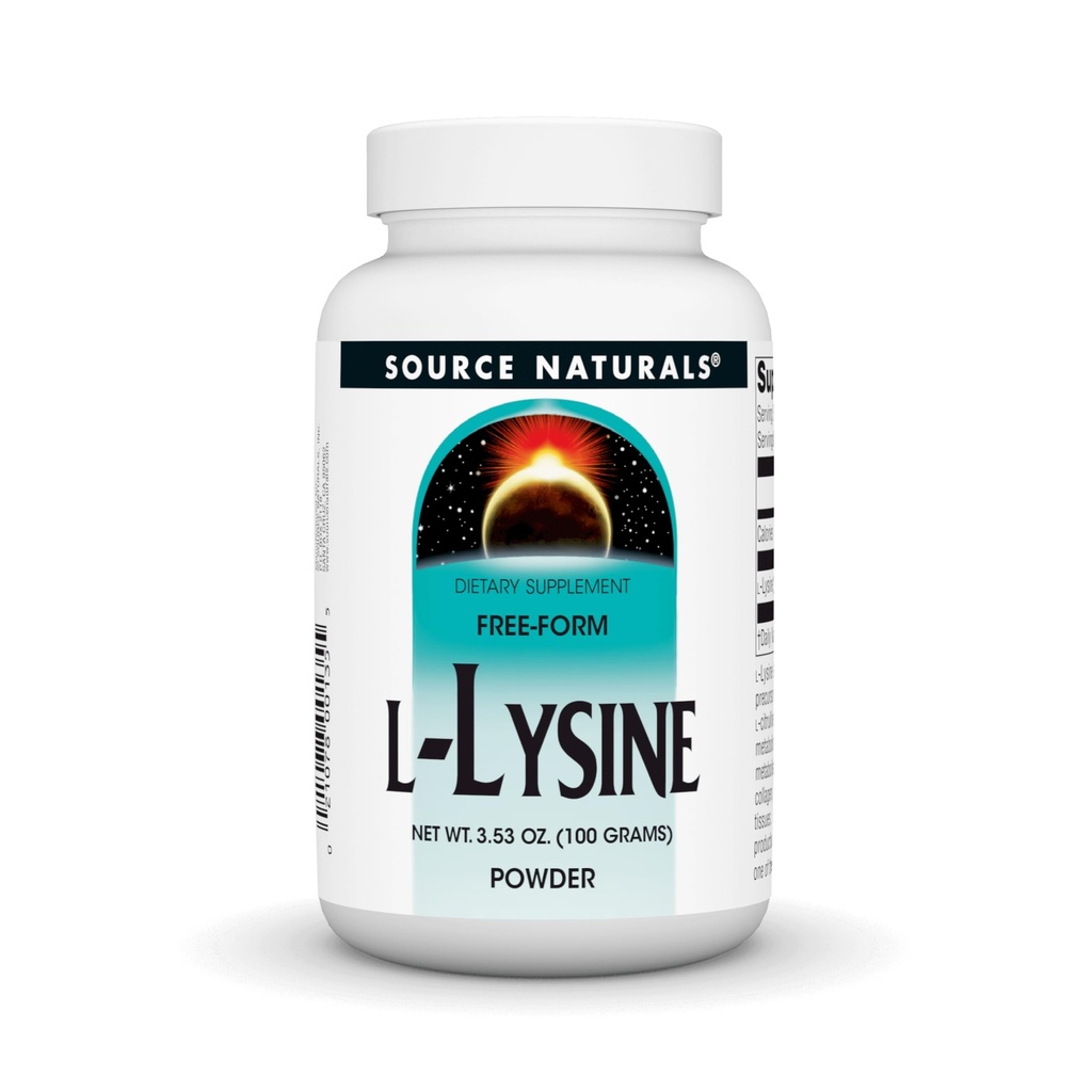 源のNaturals L-Lysineの自由な形態の粉-アミノ酸の補足はエネルギー形成及びコラーゲン* - 100グラムを支えます