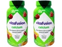 VitaFusionのカルシウム500のmgの食事療法の補足のグミの自然なフルーツおよびクリームの味- 100のctのパック2