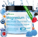 120の計算のマグネシウムのGlycinateのグミー700mgの大人及び子供のためのChewableマグネシウムのグミー、高い吸収、睡眠、弛緩及び焦点サポート、非GMOのグルテンフリーの混合されたベリー味、60日の供給