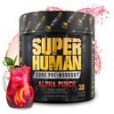 ALPHA LIONのコア性能のためのクレアチンが付いている前ワークアウトの粉、筋肉、ポンプのためのL-Citrulline及びSstainedエネルギーのための三源のカフェイン(30のサービング、フルーツ パンチの味)