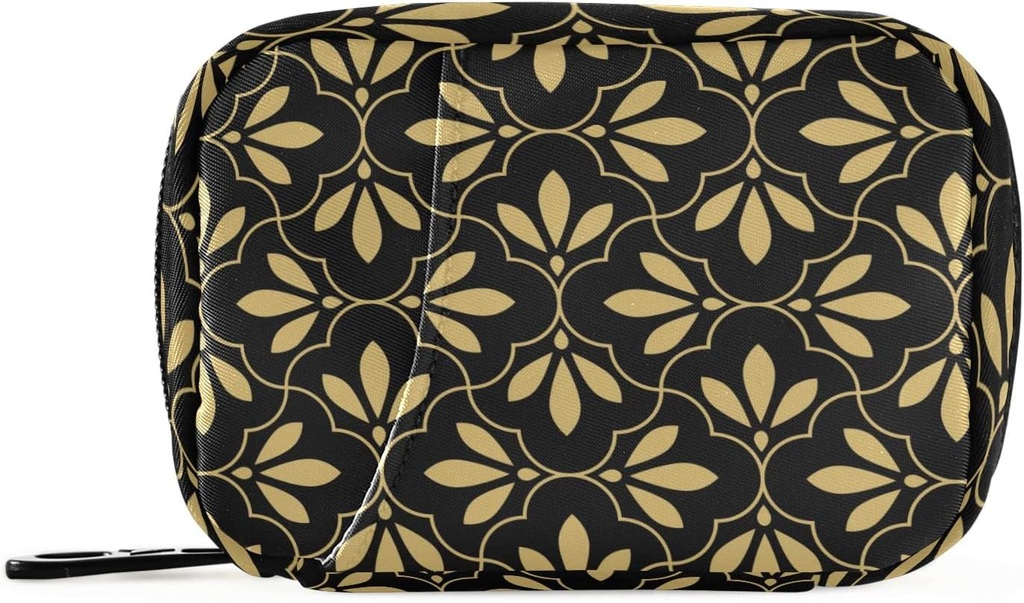 フラワー幾何学的な丸薬箱7日の丸薬の箱袋旅行丸薬のオルガナイザー袋ジッパーのポータブルの週例の補足のホールダーのためのコンパクト サイズ