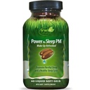Irwin Naturals Power to Sleep PM - 60 Liquid Soft-Gels - Melatonin、GABA、Ashwagandha、Valeian Root&L-Theanine - 30サービング