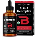 USDAの有機性ビタミンBの複雑な液体はSublingual B12 Methycobalaminを落とします  B1、B2、B3、B5、B6、B7、B9の 女性及び人のためのメチル化されたBのビタミンの複合体 ビオチン、ナイアシンアミド、葉酸塩及び葉酸、2oz