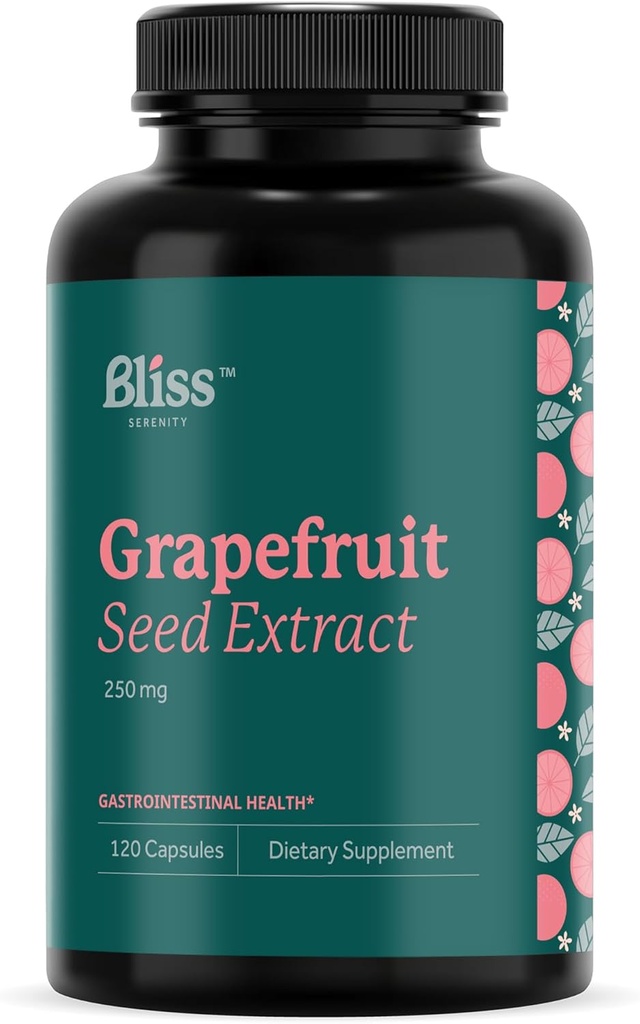 グレープフルーツ種子エキス250mg - 最大強度、非GMO、グルテンフリー、コーシャ認定 - 120ベジキャップ、120日の供給