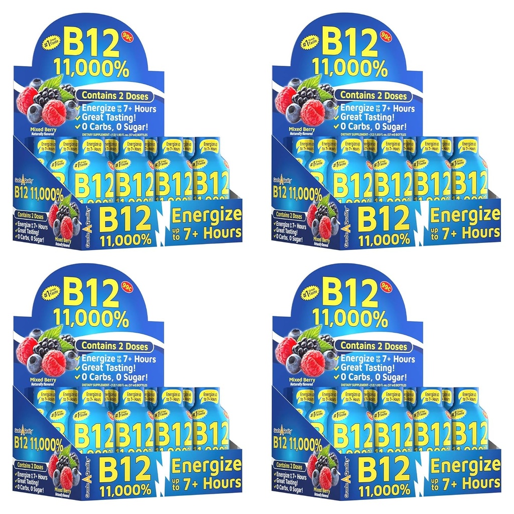 等級 質、B12の混合された果実味、エネルギーの7+時間まで、1.93 Fl Oz、48の計算