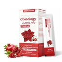 Coleology Pomegranate Flavor Jelly Sticks, Korean Functional Jelly Snack with Garcinia Cambogia & Chia Seeds, Daily Wellness Support, Fruit Flavor, 20 Sticks