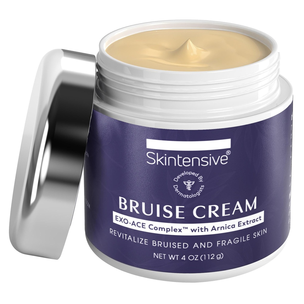 SKINTENSIVE Arnica Bruise Cream for Thin Skin - モイスチャライズ、ビタミンK C、E、スキンリニュー、4オズ