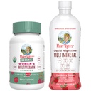 女性向けMaryRuth's Multivitamin Gummies(チェリー&ラズベリー)&Liquid Nighttime Multimineral(クランベリー) | クリーンラベルプロジェクト Verified® | ヴィーガン、非GMO | 美、就寝、健康