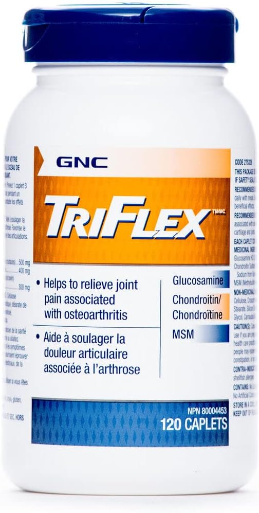 GNCのTriflexの共同サポート小冊子、臨床強さ、グルコサミン、コンドロイチン、MSM、移動性、慰め、柔軟性、人及び女性のための軟骨の健康、HSA FSAの適性、120の計算、40日の供給