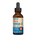 DEVA ビーガンオメガ-3 液体 DHA - EPA, 藻類からノンフィッシュ, レモン風味, 2 オーアンス
