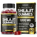 男性と女性のためのシラジットグミー1000mg(フルヴィク酸で85 +トレースミネラルの高い効力の金の等級) - エネルギー&免疫サポート - サードパーティテスト、非GMO、ビーガン&米国製 - (60 グミ)