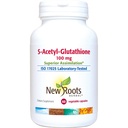 NEW ROOTS HERBAL S-Acetyl-Glutathione、100mg | 優れた同化 | 健康な老化及び免除サポート(60のベジキャップ)