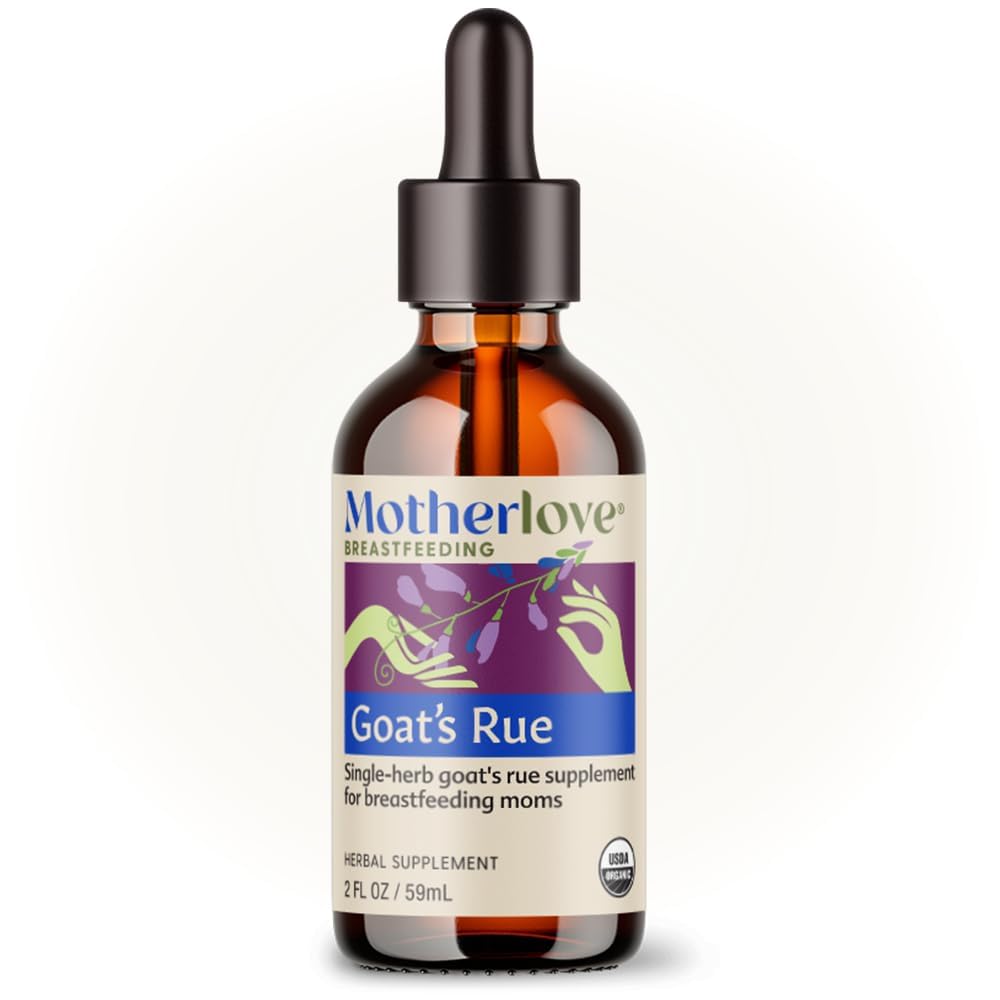 Motherlove Goatのルー(2 Ounce Tincture) Breast Tissue Development & Breast Milk Supply Optimization - USDA認定オーガニック、ビーガン、コーシャ、大豆フリー