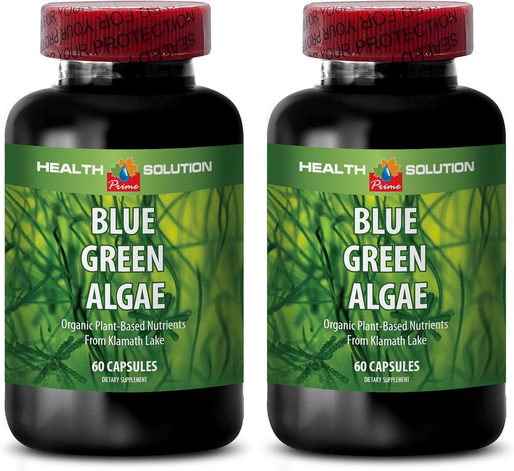 Klamath Blue Green Algae Capsules - Blue Green Algae - Boost The Immune System - Blue Green Algae - Blue Green Algae Supplement - Immune Support Supplement - Immune Booster - Blue Algae - 2B 60 Caps
