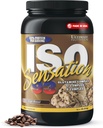 グルタミンコンプレックス、ISO Sensation 93 - 強化された回復、免疫と腸の健康のための追加コロストラムと究極の栄養ホイプロテインパウダー - カフェ ブラジル、2lbs
