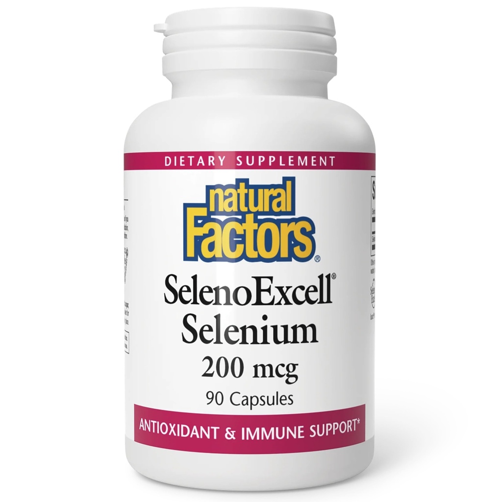 自然な要因、SelenoExcellのセレニウム200mcg、酸化防止及び免疫サポート、90のカプセル