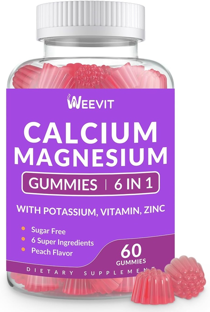 砂糖の自由なカルシウム ガミーは600mg、ビタミンD3 K2、カリウム、骨、歯及び筋肉のための高い吸収CAのガミーを補います