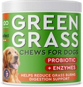 PAWFECTCHEW犬のピーグラスヘルパー - 犬の尿のための草の治療 - 草の火傷跡のための犬の尿の噴霧器 - 犬のペール芝生の修理は、プロバイオティクスで治療 - アメリカ製 - 120咀嚼