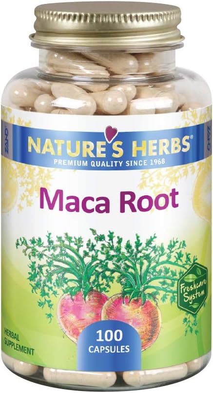 Nature's Herbs Maca Root, 500 mg, 100 Capsules