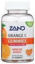 ZAND免疫オレンジビタミンCグミー、ウェルネスと免疫サポートサプリメント、ChewableビタミンC w / Citrus Bioflavonoids、ローズヒップとアセロラ、ビーガン、グルテンフリー、60日保証、30サービング
