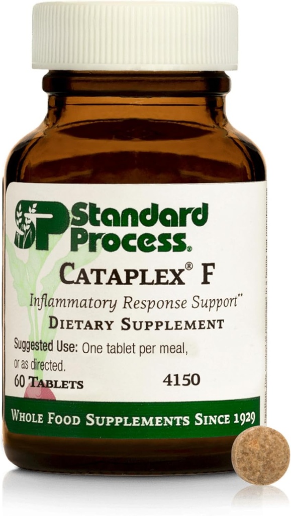 標準的なプロセスInc.のCataplex F - 全食糧補足、甲状腺サポート、Metabolism、皮の健康およびビタミンB6、イオジン、亜麻仁油- 90のタブレットとの毛の健康