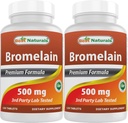 ベストナチュラルズBromelain 500mg 120錠(120カウント)
