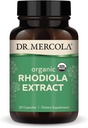 Mercola Rhodiola Extract博士、30サービング(30カプセル)、栄養補助食品、無GMO、認定USDAオーガニックをサポート