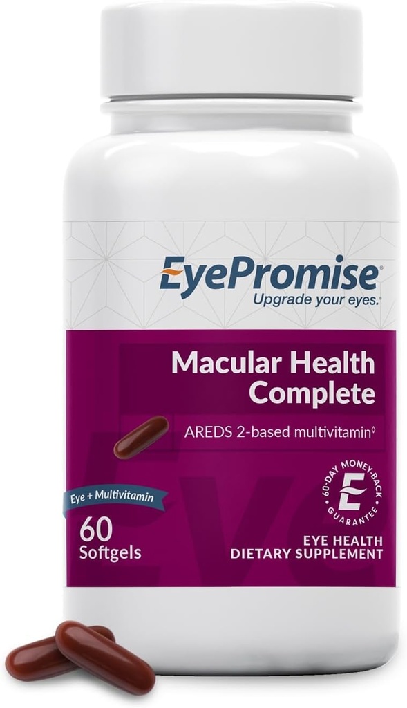 EyePromise Macular Healthコンプリートサプリメント - 60 Softgels、30Day Supply - 10mgルーチン&ゼアキサンチンとの完全なMacularサポート