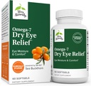 Terry Naturally Omega-7ドライアイリリーフ - 60 Softgels - アイモイスチャー&コンフォート - Non-GMO、グルテンフリー - 60 サービング