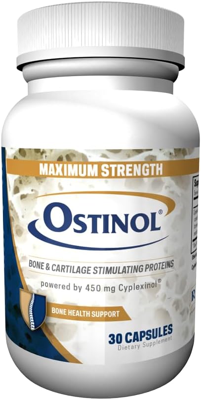 OstinolのMaxiumumの強さ450mg。骨及び接合箇所の補足。 幹細胞活性化認定 適度な骨の損失のための生物活動的な蛋白質の複合体及び適度の接合箇所の機能障害。 30カプセル