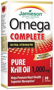 JamiesonオメガコンプリートTMピュアクリル1,000mg、30ソフトジェル