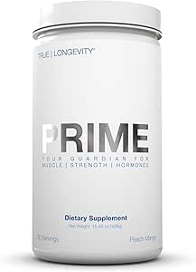 DRINK HRW Prime Men's Health Supplement - Enhance Muscle, Strength, Vitality - Scientifically Validated, Premium Ingredients - Boost Energy, Endurance with Creatine+ GAA - Peach Mango (30 Servings)
