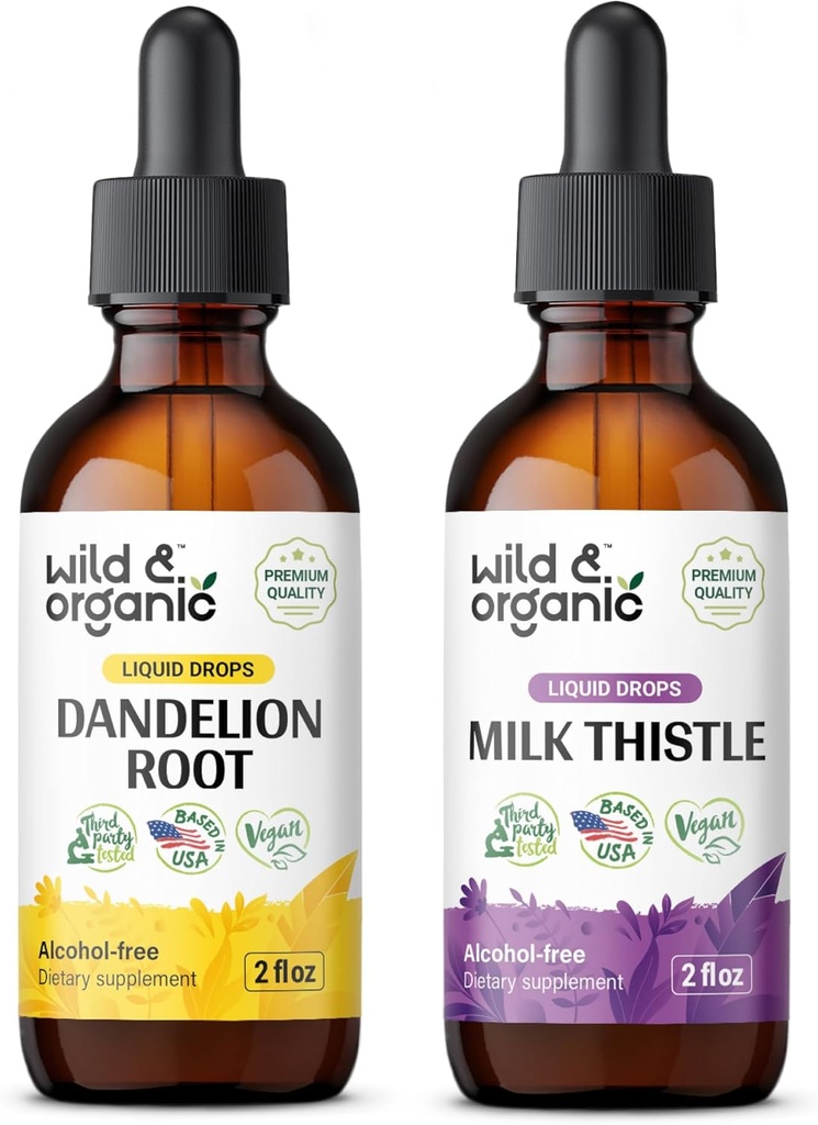 ワイルド&オーガニックタンポピュレーション2 fl oz & ミルクアザミ2 fl oz