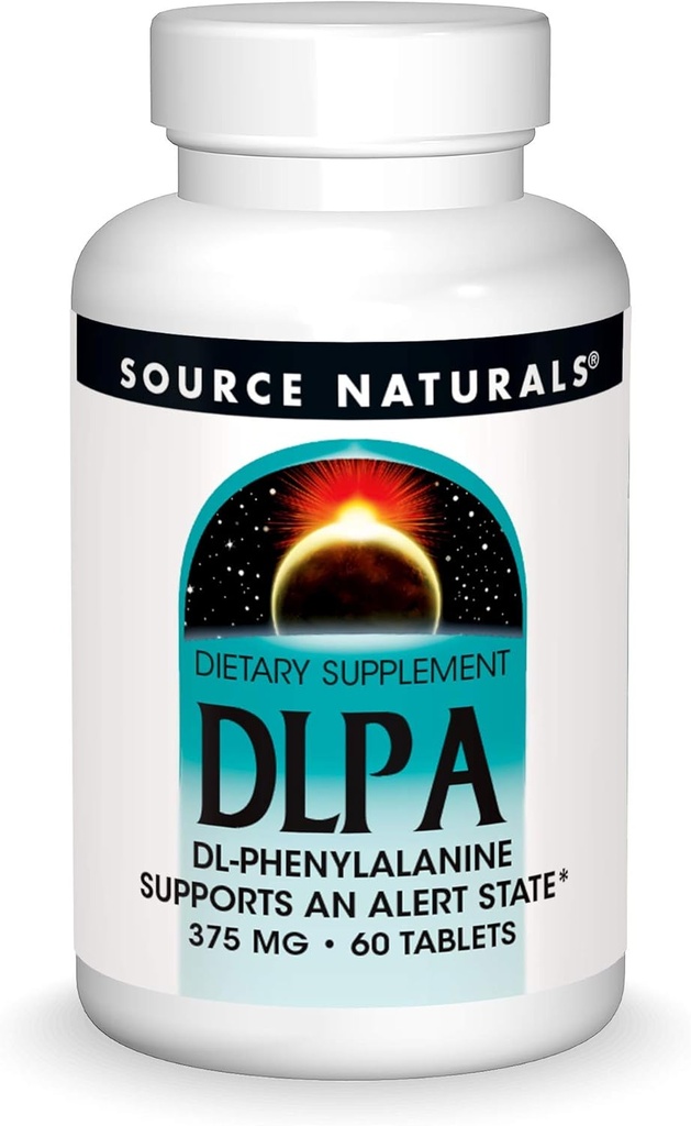 出典Naturals DLPA DL-Phenylalanine 375のmgの補足は警報状態を支えます- 60のタブレット