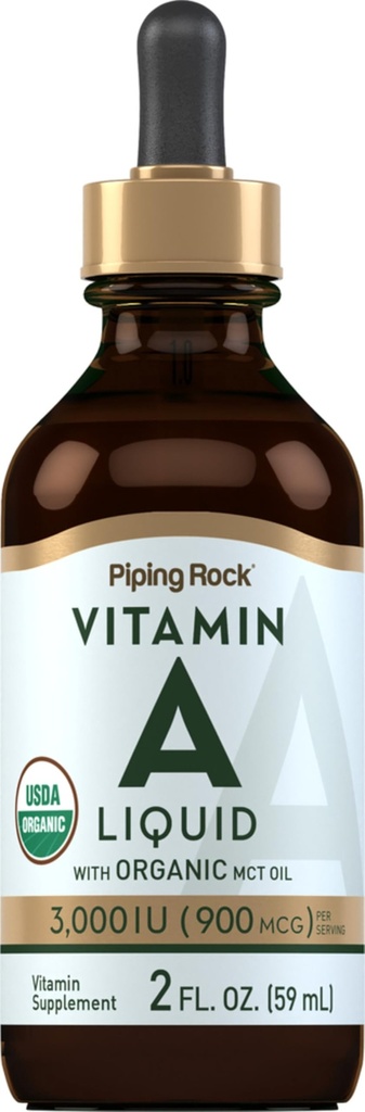 ピッピングロックビタミンA液 | 2 fl oz | 非GMO、グルテンフリーサプリメント