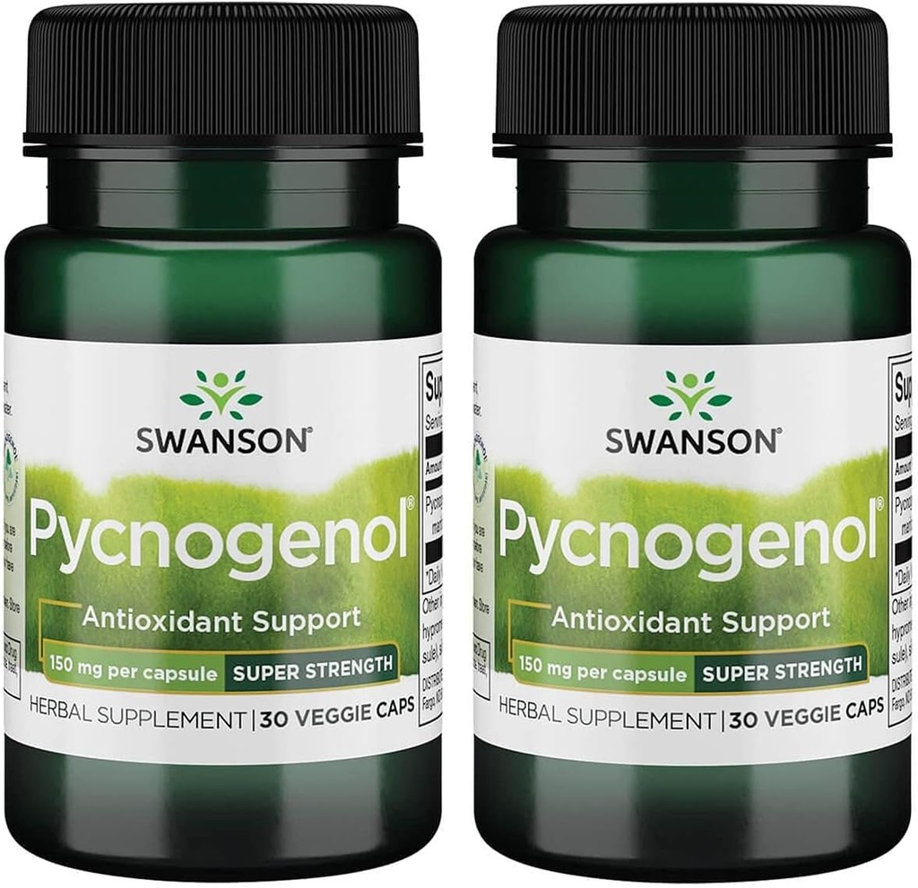 Swansonの超Pycnogenol -極度の強さ150のmg 30のVegeの帽子2のパック