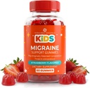 Kids Migraine Gummies – Original Triple Protocol Formula, 60 Gummies with Magnesium, Riboflavin B2 & Feverfew – Natural Brain Health Supplement for Migraine Wellness Support for Children