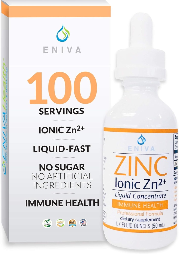 Enivaの液体亜鉛補足の免疫の健康1.7の超集中された亜鉛低下oz