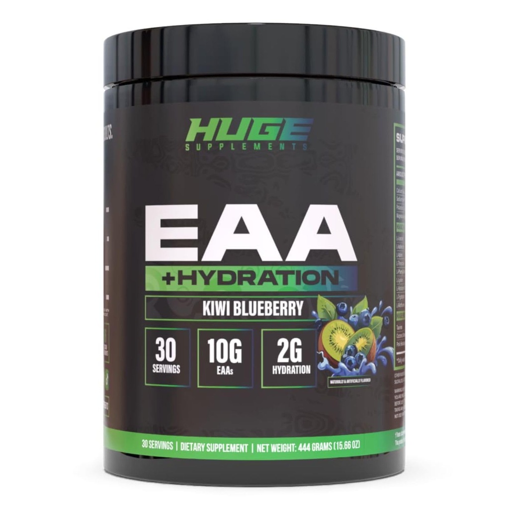 巨大な EAA の補足、最も高く評価される必須のアミノ酸の粉、サービングごとの 12.85g EAAs 及び 8g BCAAs は、筋肉成長、回復及び性能を最大にします(キウイ ブルーベリー、17.73 Oz)。