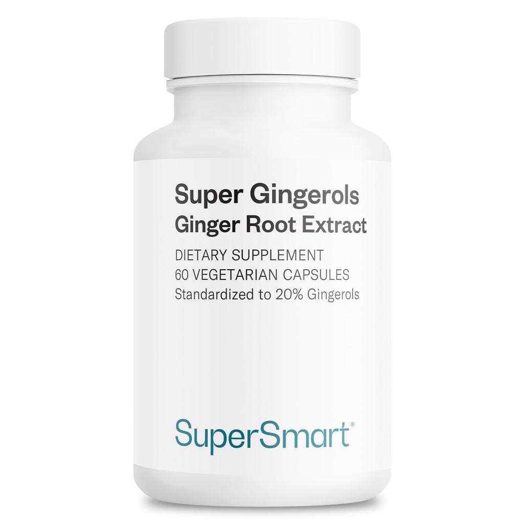 Supersmart - 1日あたりのスーパーGingerol 400mg(高い効力20%のGingerol) - ジンジャーRoot抽出物サプリメント  非GMO&グルテンフリー - 60ベジタリアンカプセル
