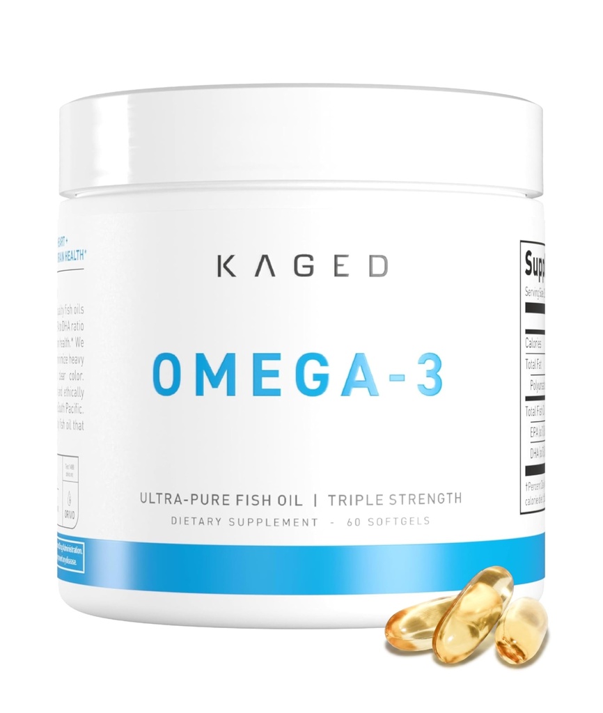 造られたオメガ3の魚油の補足、EPA及びDHA、超純粋なの3000mg Omega 3の脂肪酸、魚のパルプ、60の丸薬無し