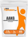 BulkSupplements.com AAKGパウダー - Arginine AKGサプリメント、Nitric Oxideサプリメント、Unflavored&Gluten無料、1 kg(2.2 lbs)(パッケージ1)