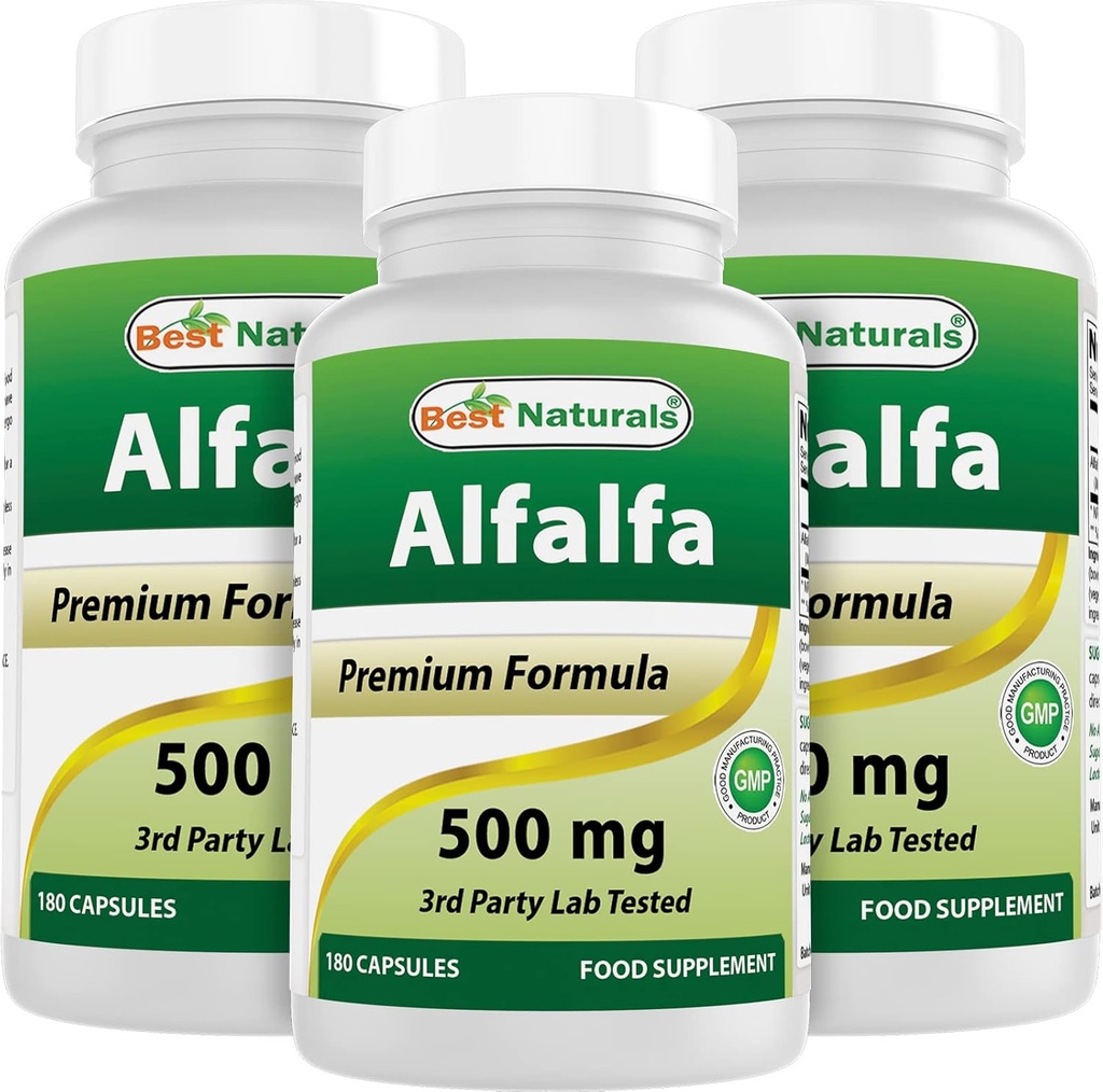 ベストナチュラルアルファグリーンスーパーフード500mg 180カプセル(180カウント)