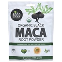 フードムーブメントCo.ブラックマカ8オンス生フードパウダー - オーガニック、非GMO、ビーガン、グルテンフリーブラックマカルートサプリメント全体ウェルネス