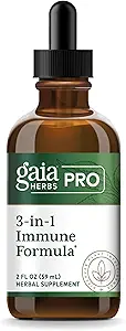 GAIA HERBS PRO 3-in-1免疫フォーミュラ - 免疫システムサポートサプリメント* - Astragalus RootとScisandra Berryの液体サプリメント - 2 fl oz (44 サービング)