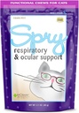 Clover Spryの毎日の呼吸器およびOcularサポート猫のための柔らかい咀嚼、L-Lysine、Superfoodsおよび強い免疫システムのためのPrebiotics、2.1 oz。(60の計算)