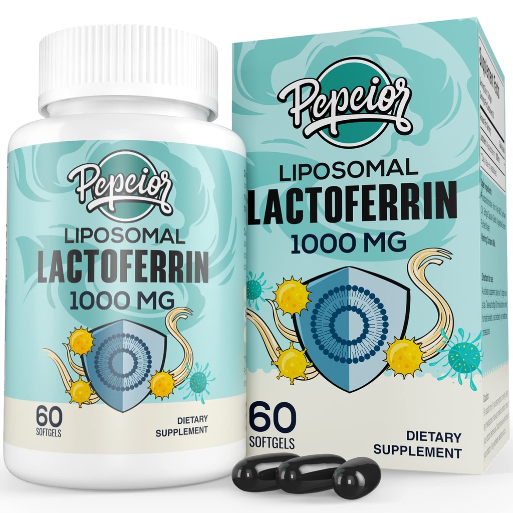 Liposomalの牛のLactoferrin 1000のmg -高い吸収-鉄の吸収及び免疫機能Lactoferrinの補足のための大人、60のSoftgels