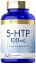 カルライル5HTP | 100mg | 240カプセル | 5 ハイドロクストファン | 非GMO&グルテンフリーサプリメント